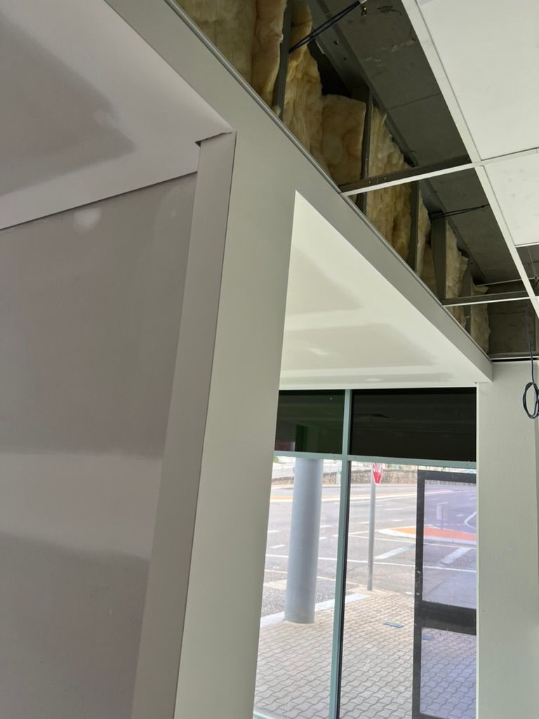 A Large Room With a Ceiling Fan Hanging From the Ceiling — Poljak Plasterers in Rosslea, QLD