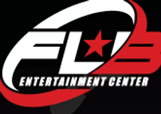 Logo of FLB Entertainment Center: white 