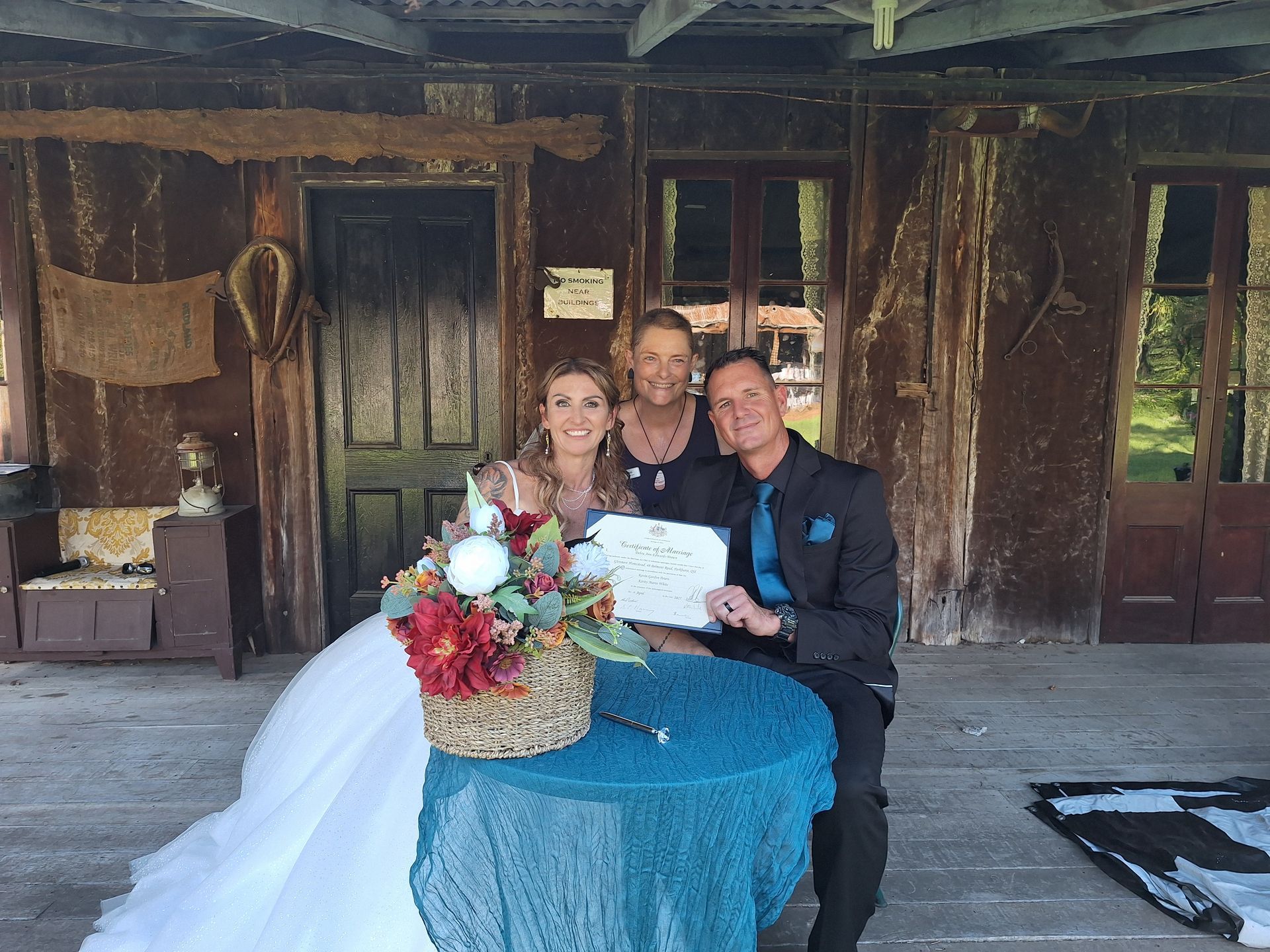 The Bride and Groom Kissing — ‘Weddings on the Run’ – Elope with the Travelling Celebrant In Emu Park, QLD