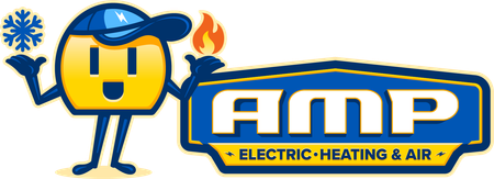 Amp Electric logo representing trusted electrical services in Muskegon, Kent, and Ottawa counties.