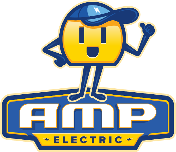 Amp Electric service van representing trusted electrical services in Muskegon, Kent, and Ottawa counties.