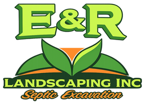 Logo for E&R Septic and Excavation; green 