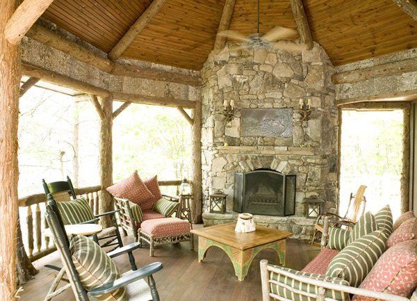 Custom Fireplace Design, Adirondack Mountains 14