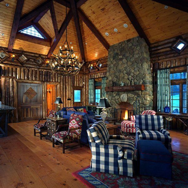 Custom Fireplace Design, Adirondack Mountains 11