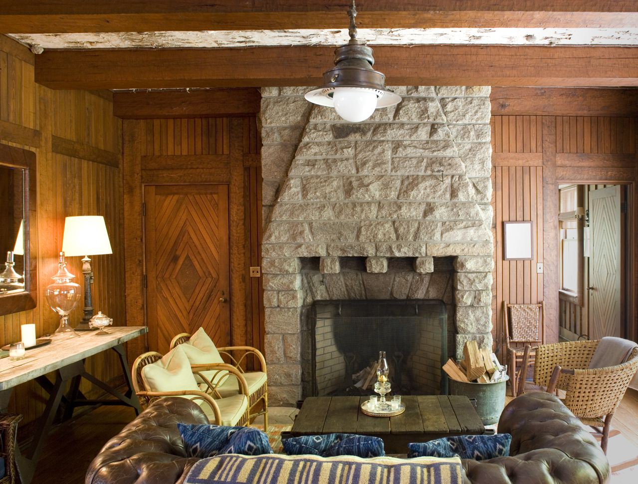 Custom Fireplace Design, Adirondack Mountains 35