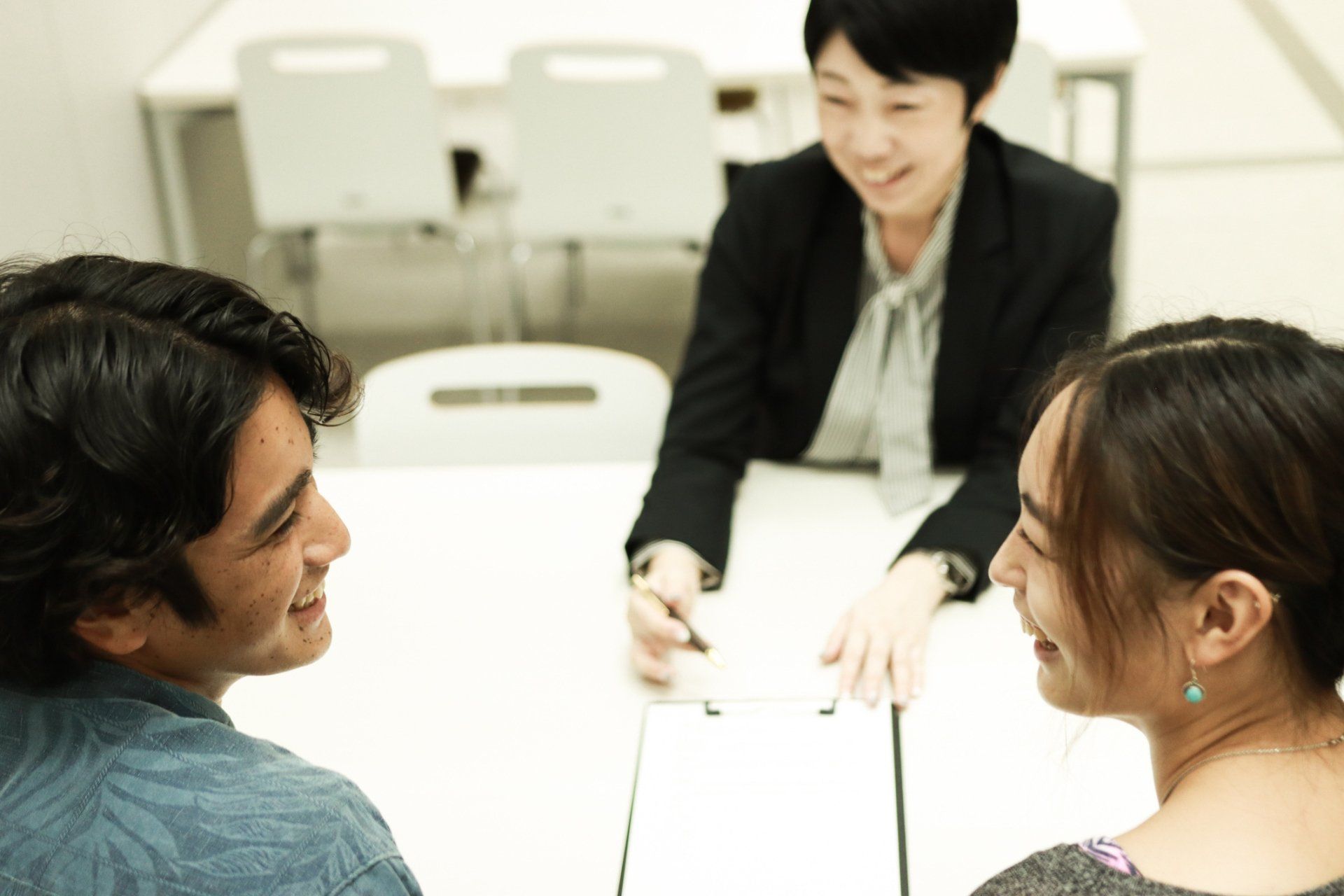 Happy Couple With Consultant - Detroit, MI - Fair Housing Center of Metropolitan Detroit