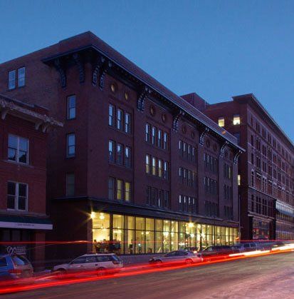 Sears Loft Building at Dusk