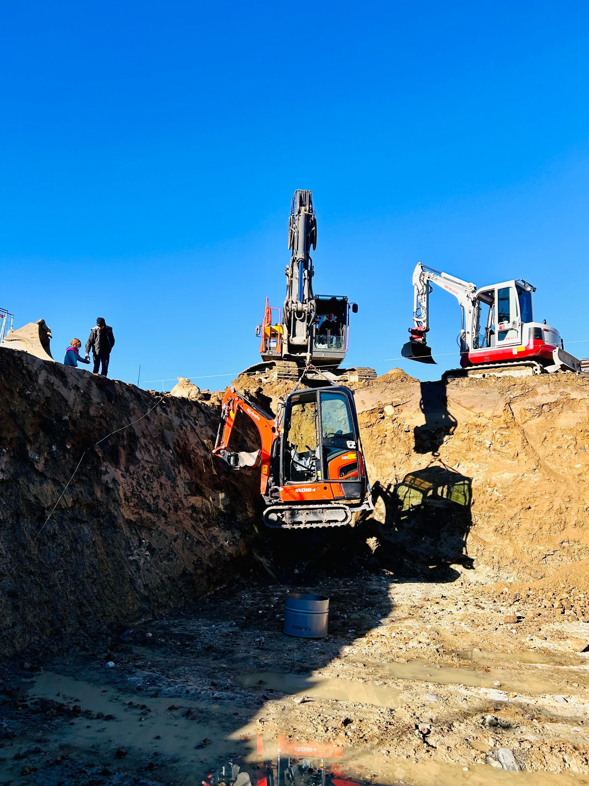 Bagger Tirol Erdbau Grundaushub
