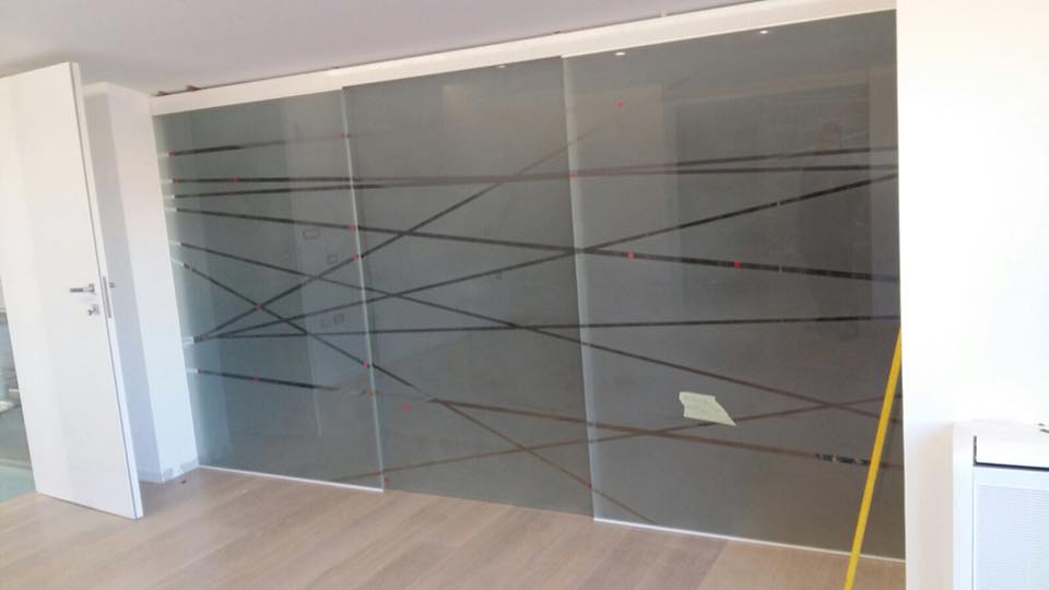 porte di vetro scorrevoli