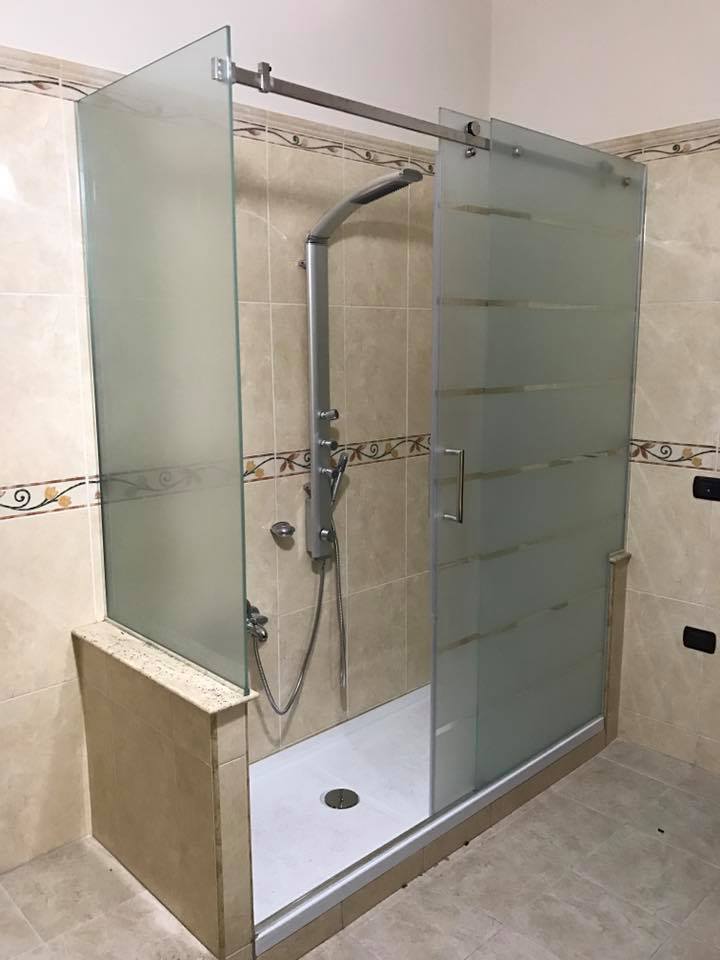 box doccia con vetri opachi