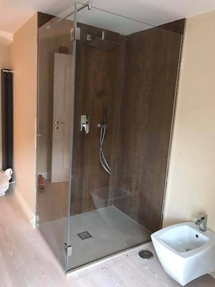 box doccia di cristallo trasparente