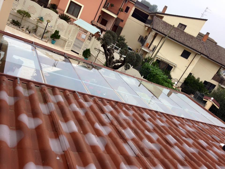 copertura in vetro per tetti