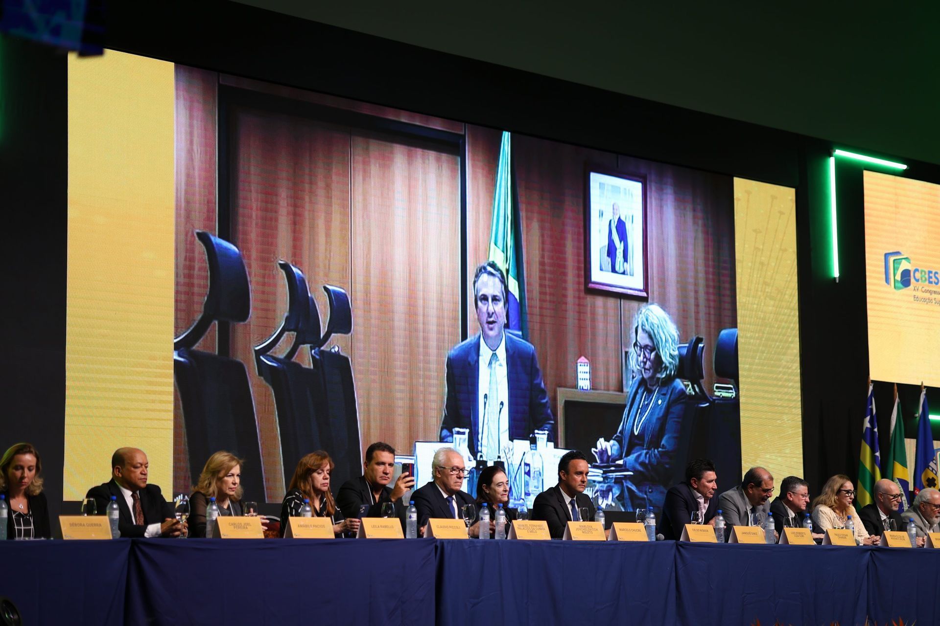 Ministro Camilo Santana participou da abertura por vídeo (crédito: Luana Rodrigues)