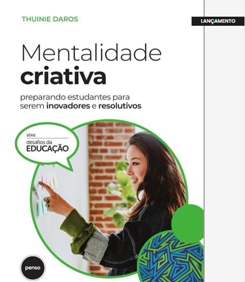 Retrato de autora destacando a importância da criatividade na educação