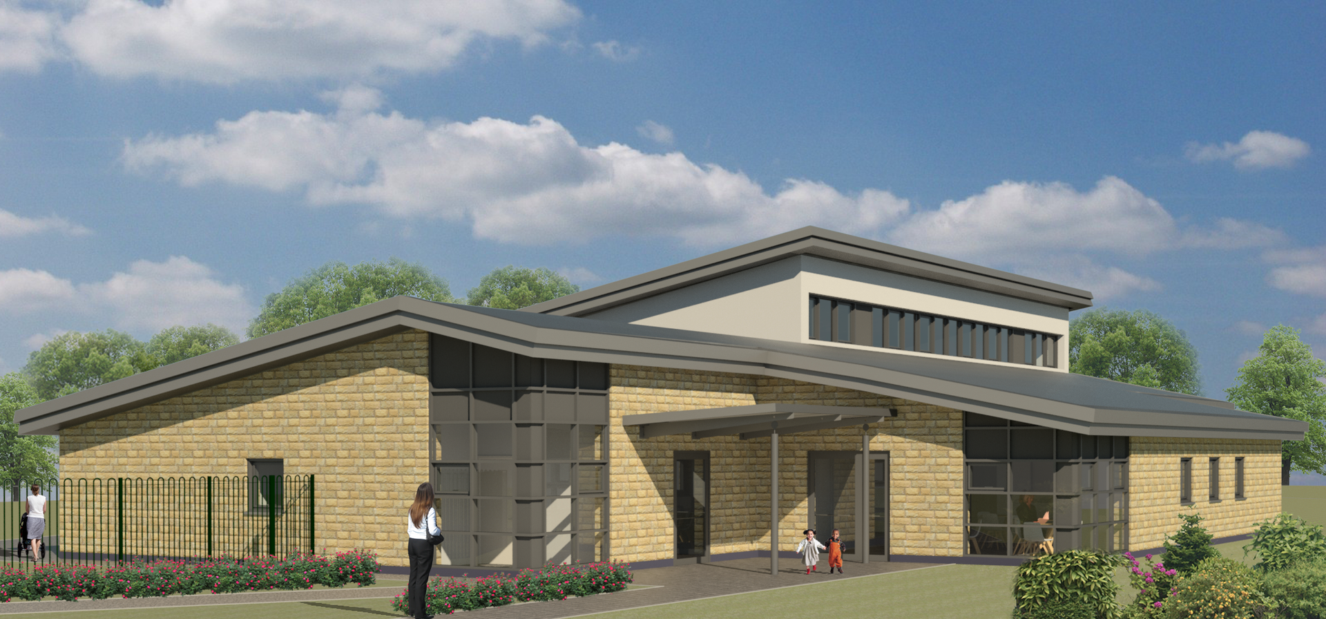 Renders for design of new Cullingworth Village Hall