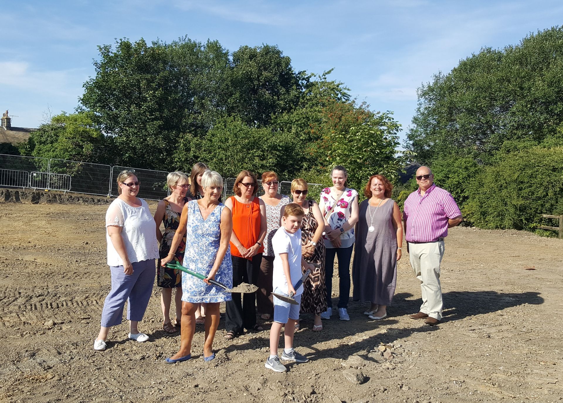 Breaking ground for the new Cullingworth Village Hall