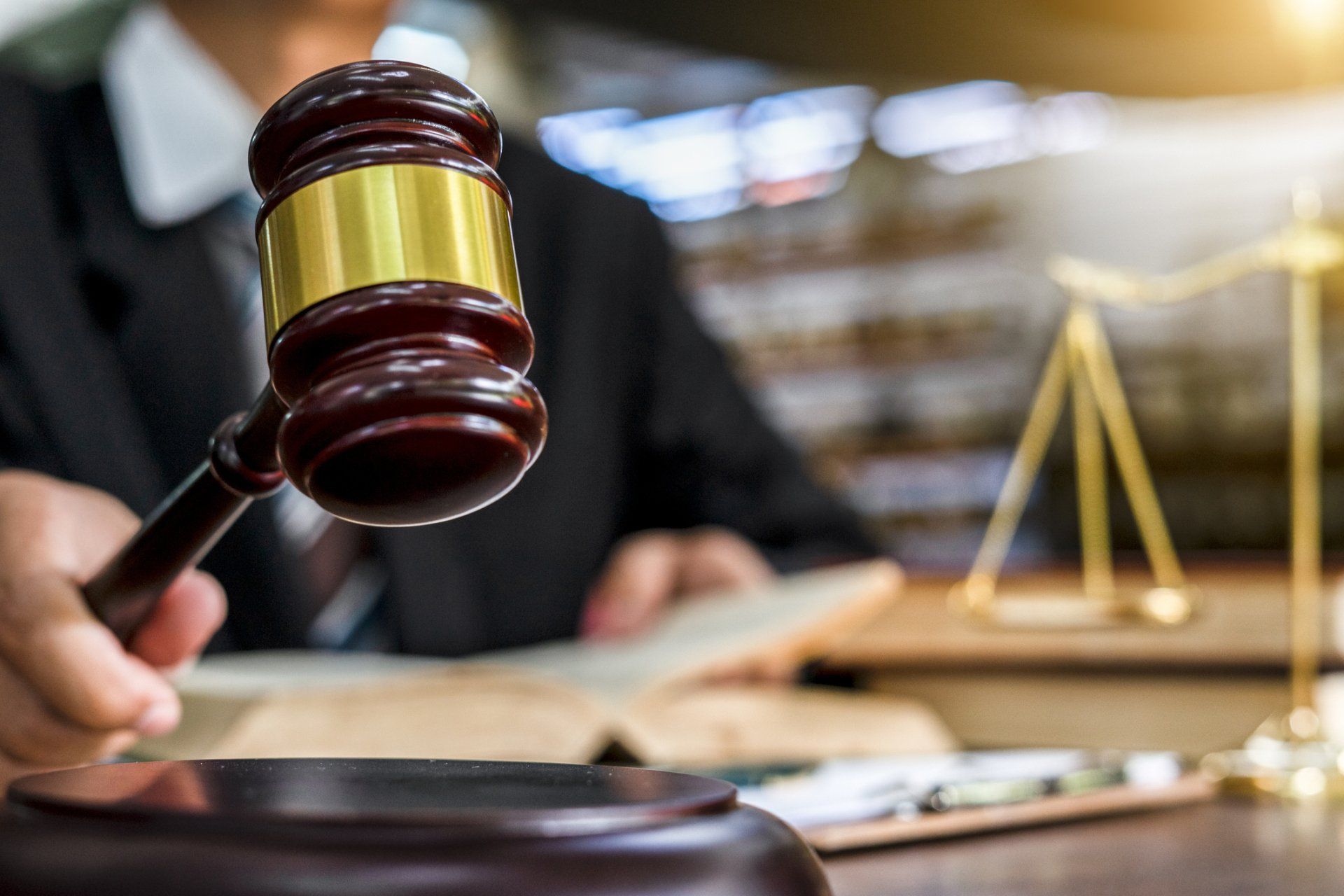 Close Up Of Judge Holding Gavel - Tampa, FL - Jeeves Law Group