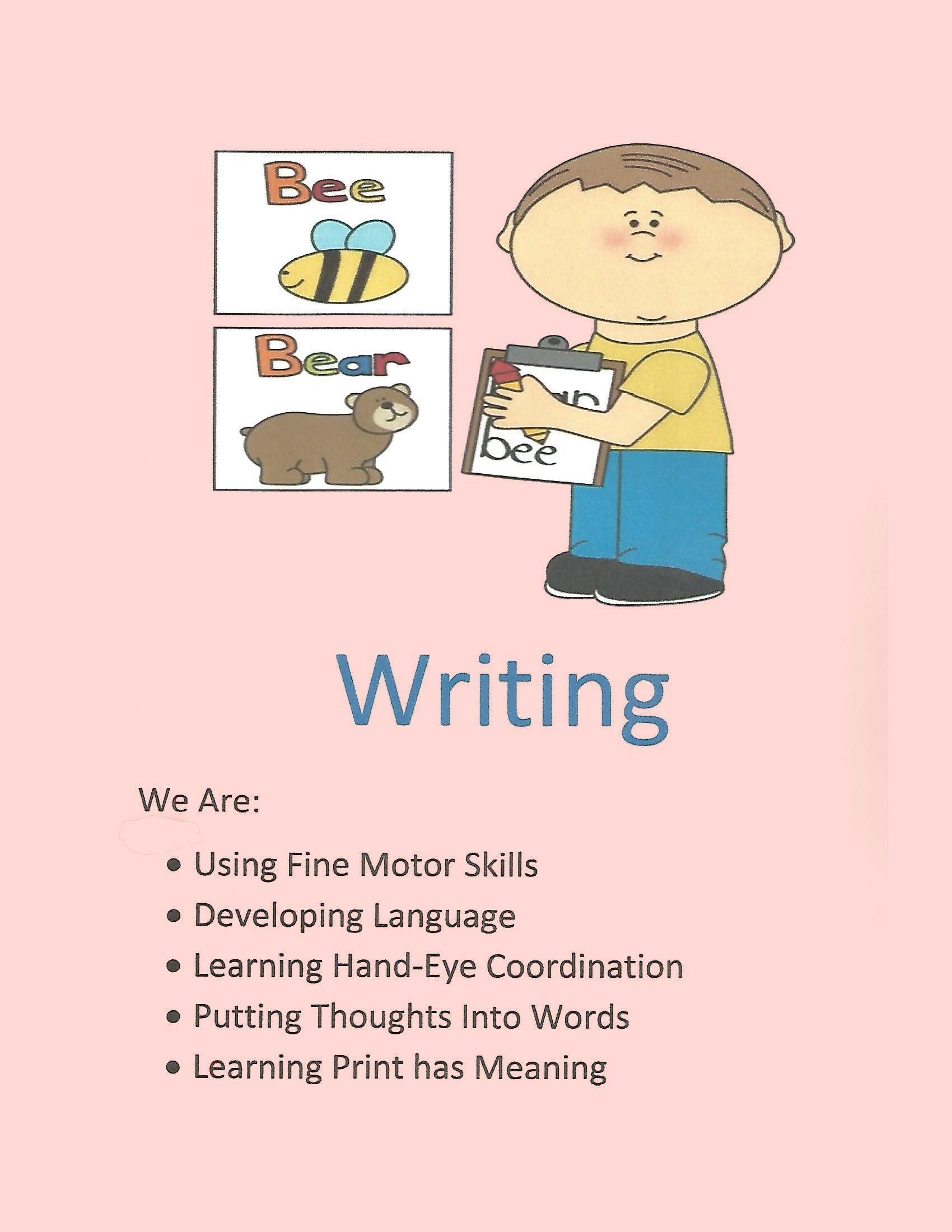 Writing - Preschool Curriculum
