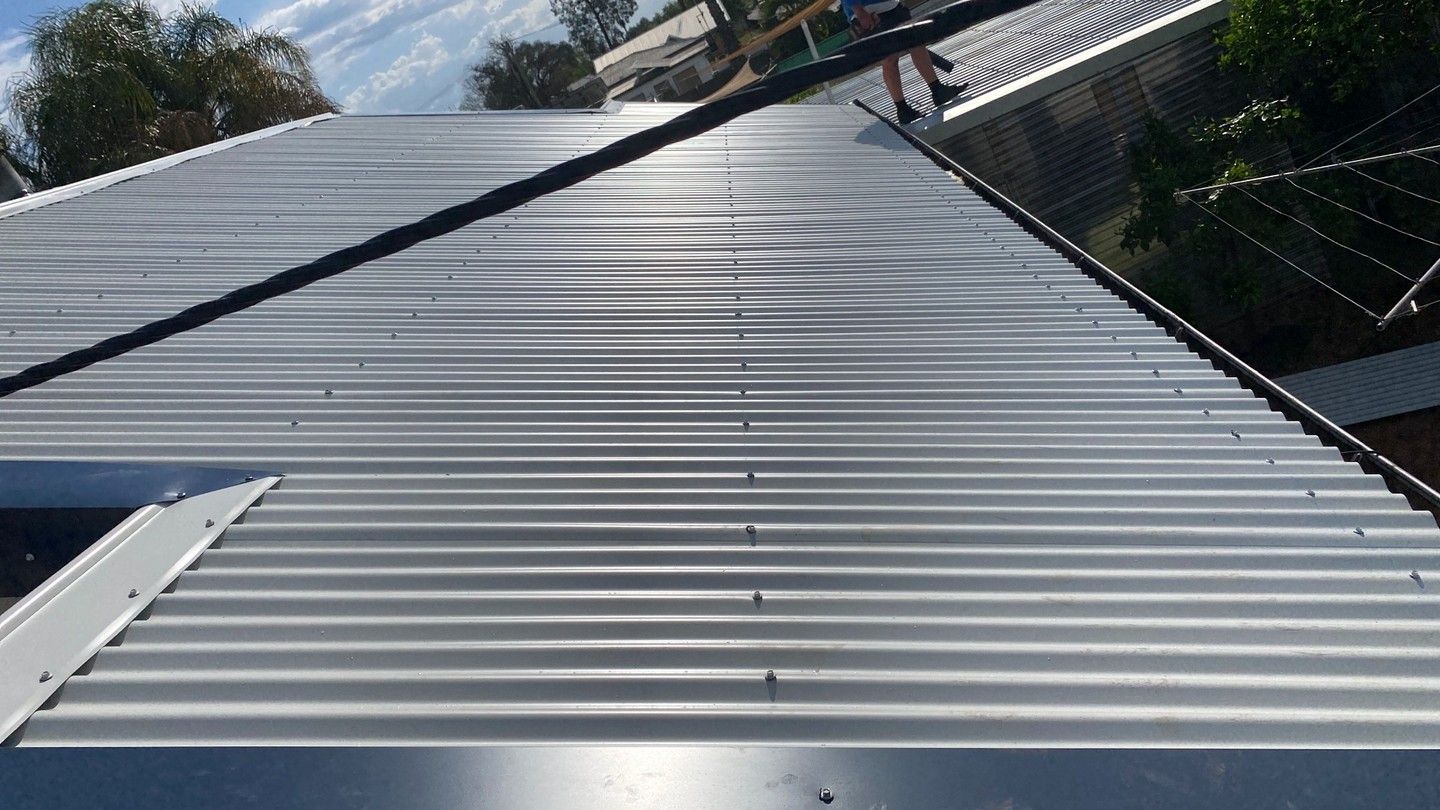 View From a Metal Corrugated Roof — Expert Plumbing & Solar Services Bathurst in Kelso, NSW