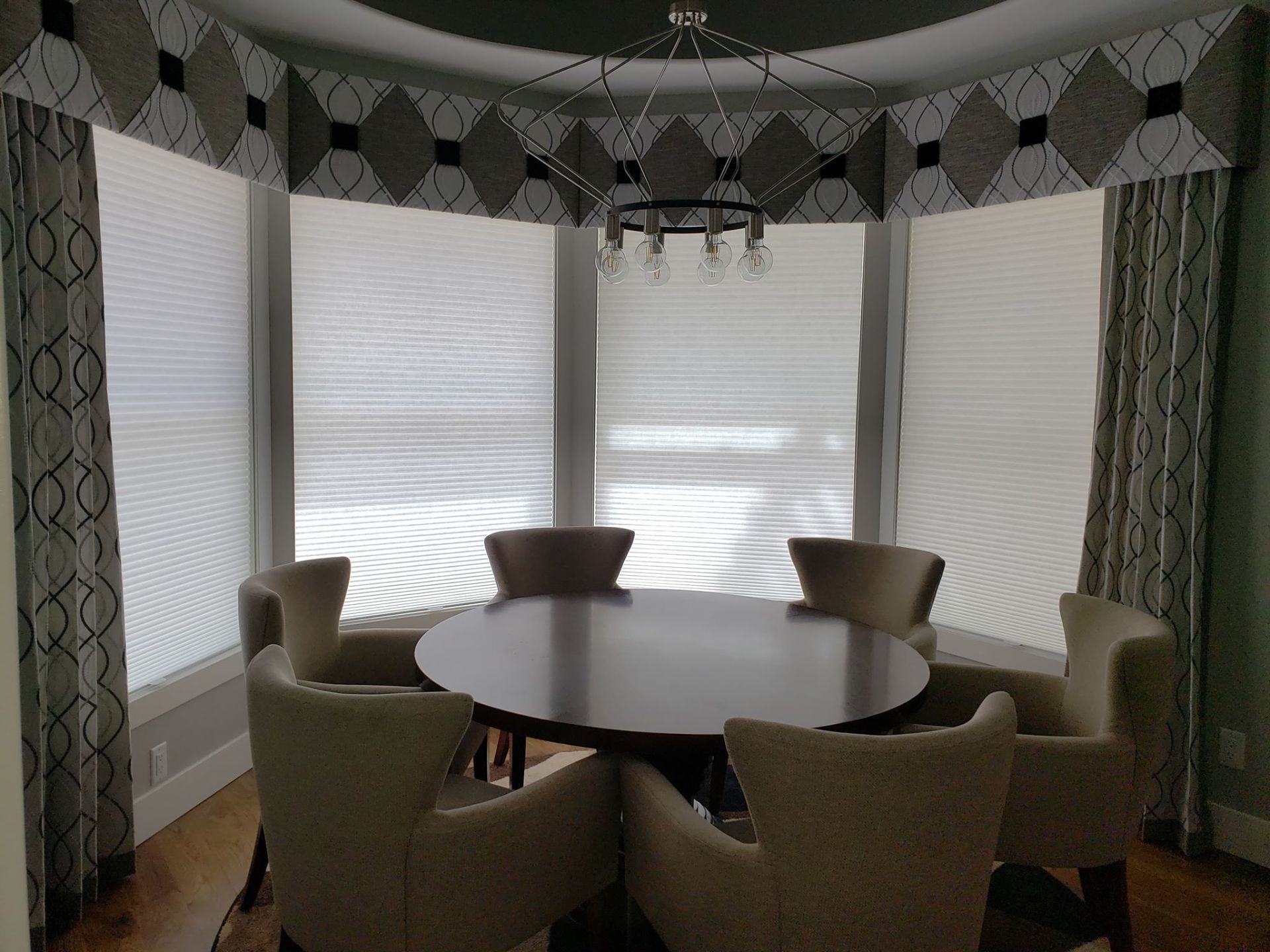 Valances on Round Table — Idaho Falls, ID — High Country Creations