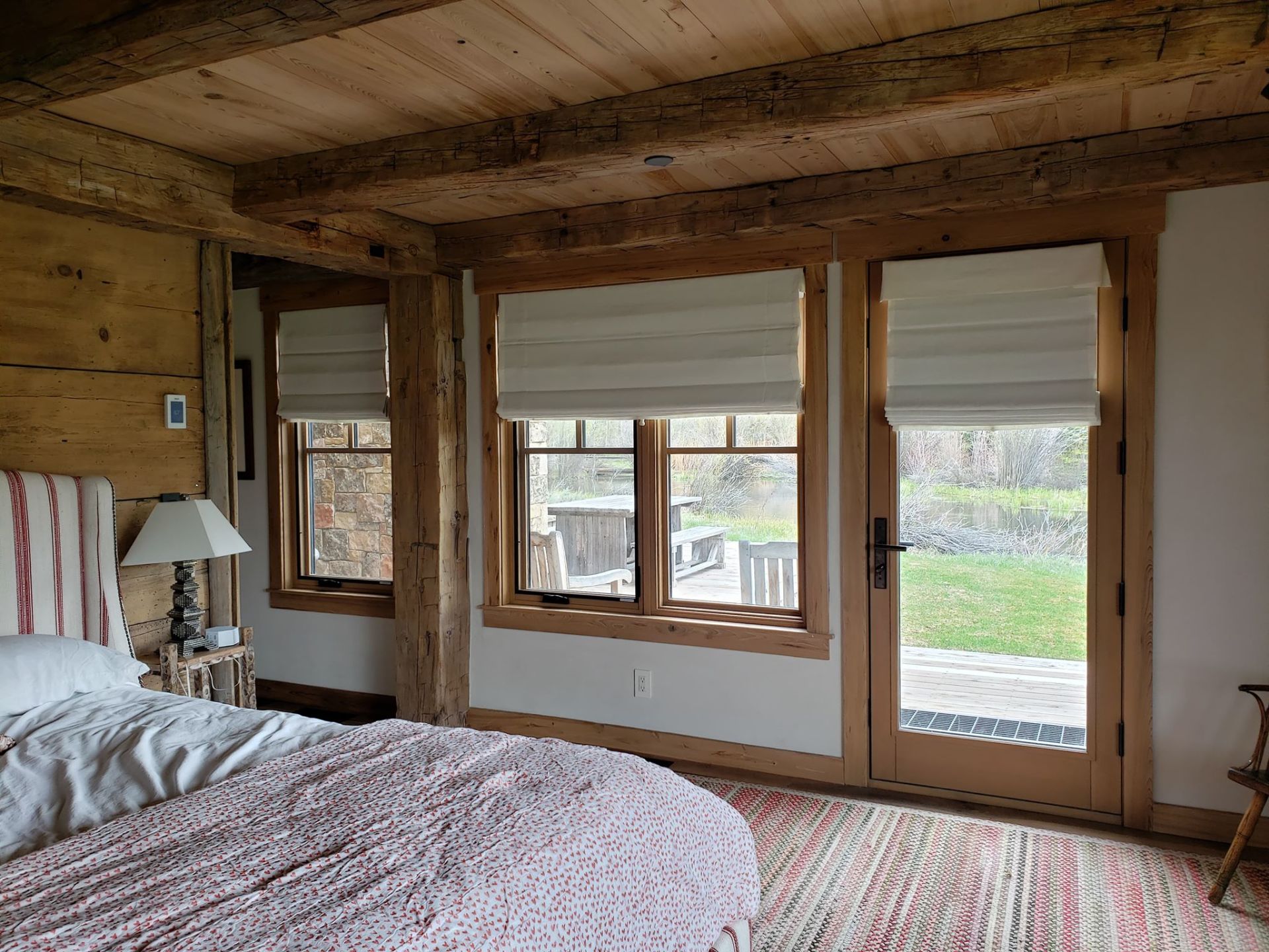 Wooden Blinds with Plant Decoration — Idaho Falls, ID — High Country Creations Wooden Blinds with Plant Decoration — Idaho Falls, ID — High Country Creations