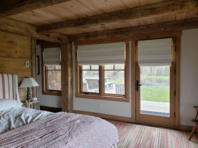 Wooden Blinds with Plant Decoration — Idaho Falls, ID — High Country Creations