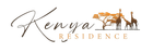 Kenya Residence logo with camel silhouette and desert scene in brown and gold