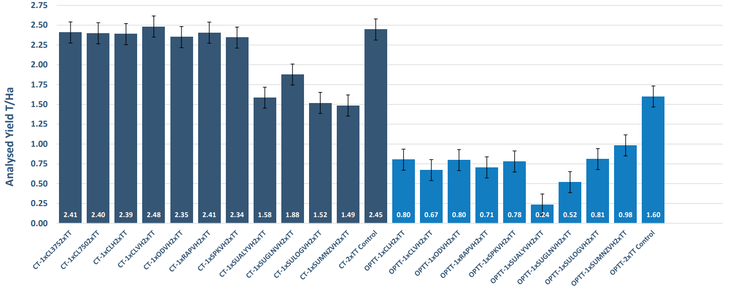 Blue bar chart comparing monthly values, with tallest bars at the start and a spike near the end.