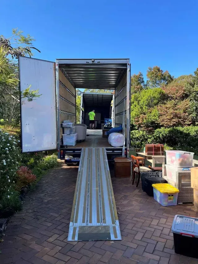 Removalists Lismore To Sydney Loading Household Furniture And Boxes Into A Moving Truck Safely