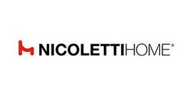 Il logo della nicoletti home è su sfondo bianco.