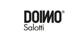 Un logo in bianco e nero per doimo salotti su sfondo bianco.