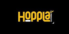 Uno sfondo nero con la parola hoppla sopra
