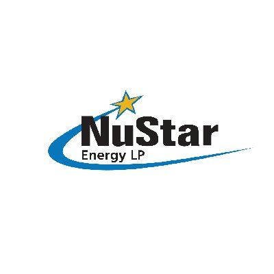 The logo for nustar energy lp has a blue circle with a star on it.