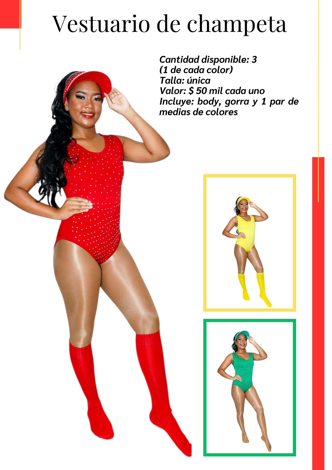 Una mujer lleva un traje rojo y botas rojas.