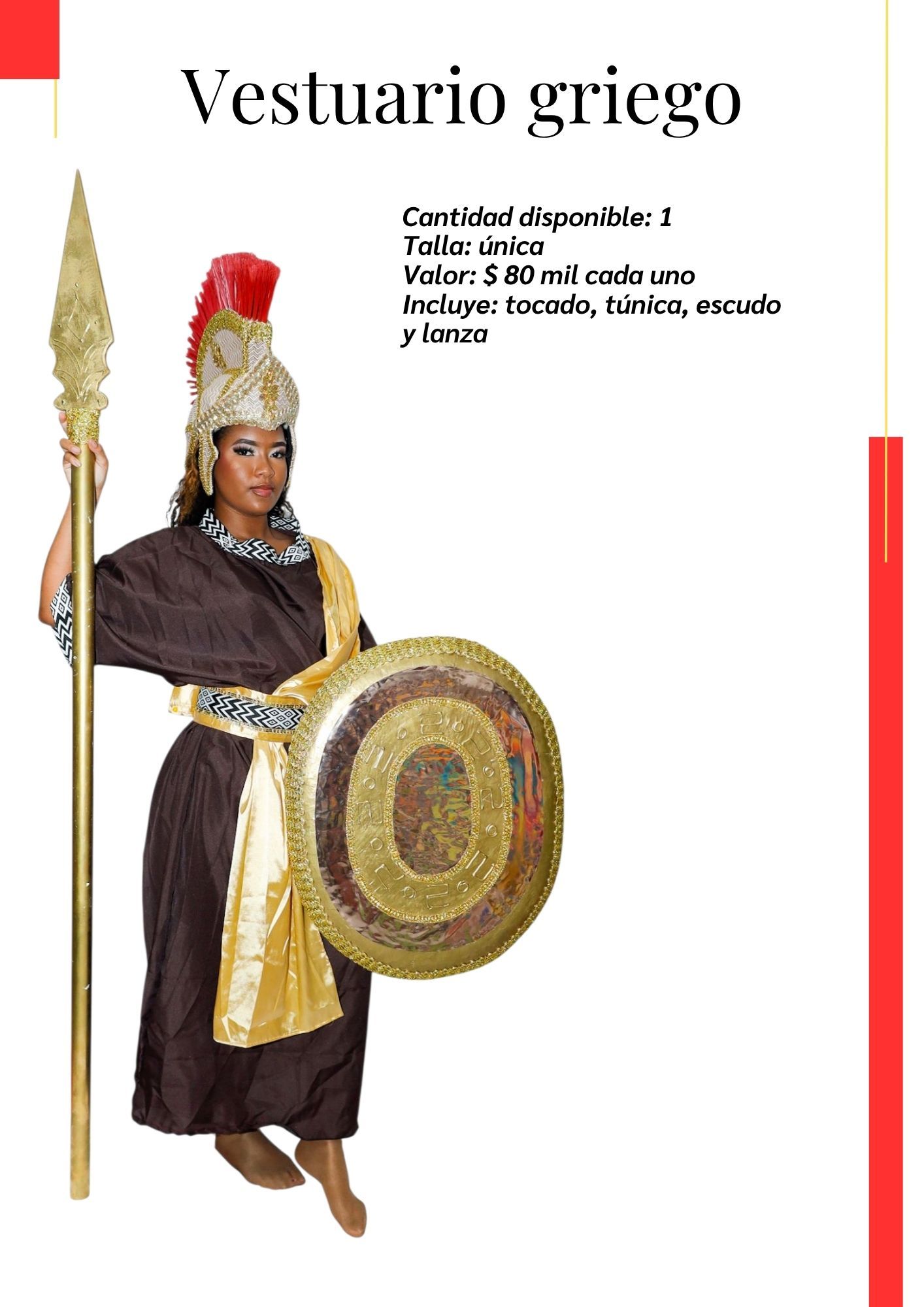 Mujer con traje Kymbala. 