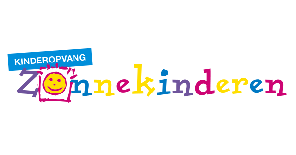 A colorful logo for kinderopvang zonnekindern