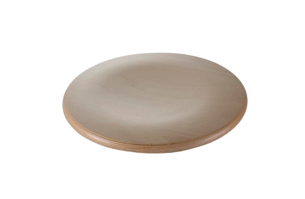 Round stool seat in wood