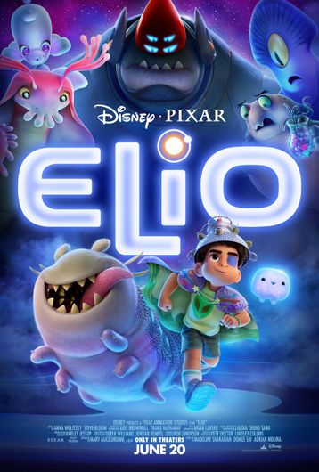 A movie poster for lilo and stitch shows a stuffed animal with its mouth open