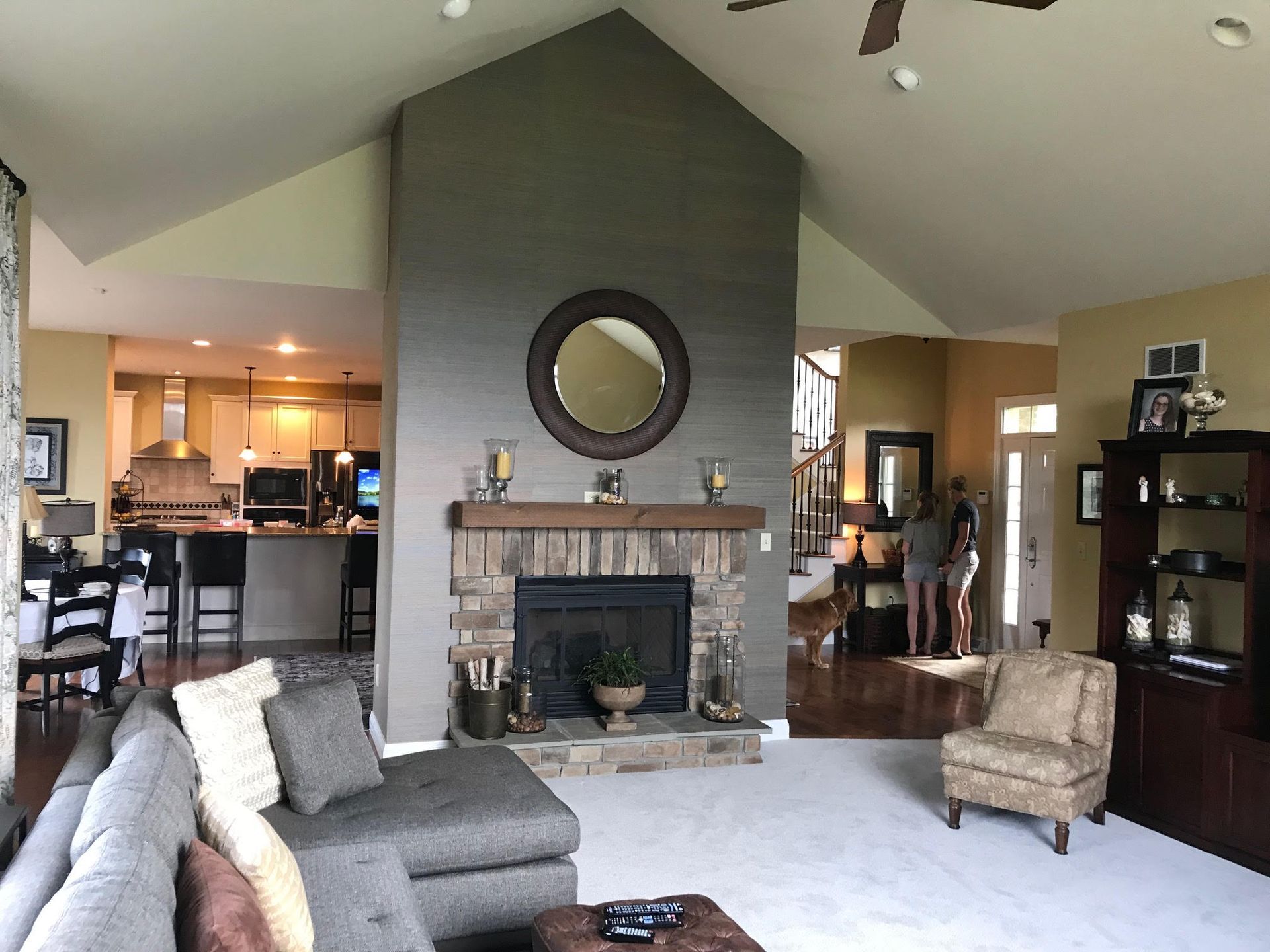 Living Room With Fireplace