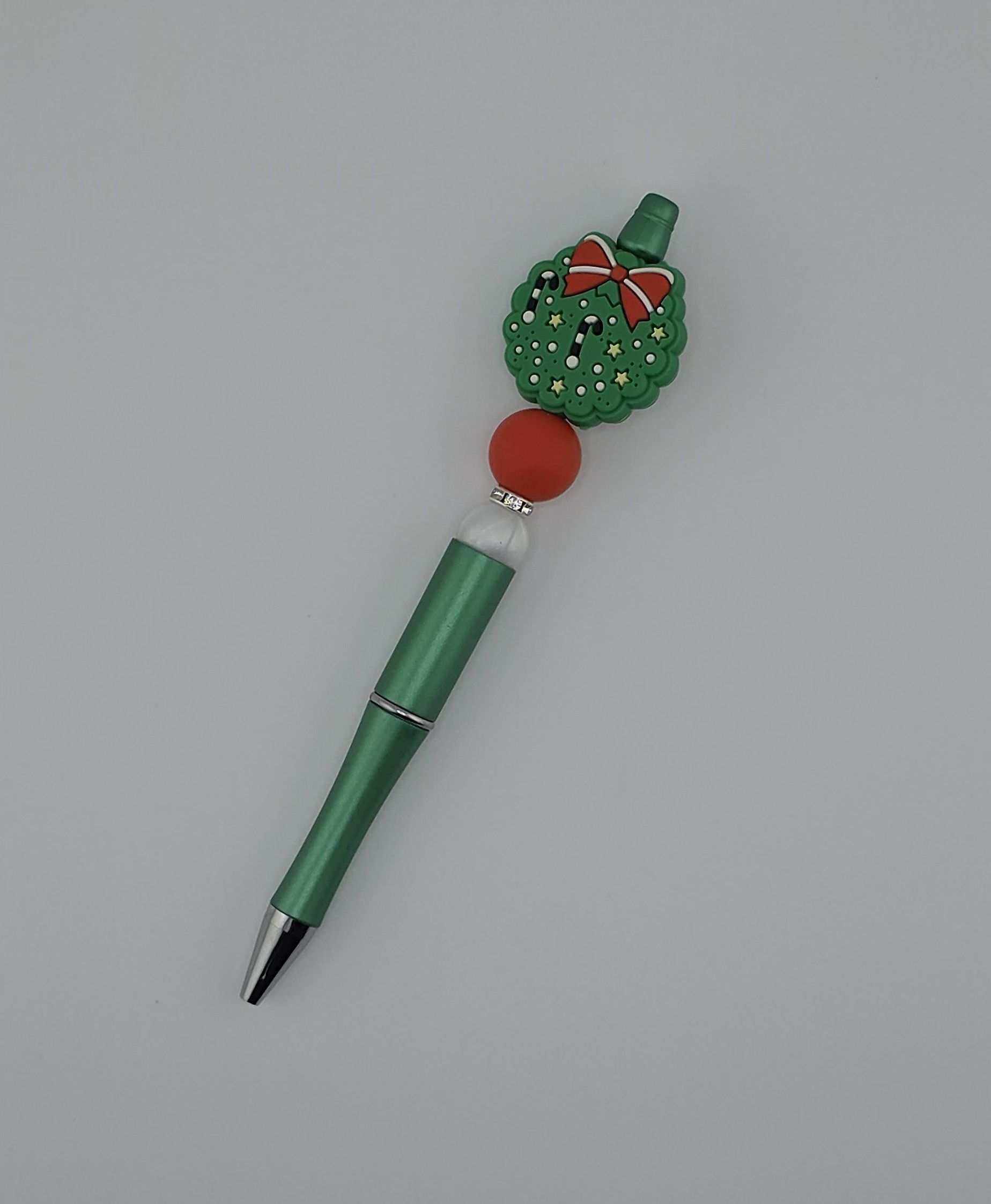 Christmas Wreath Beaded Pen