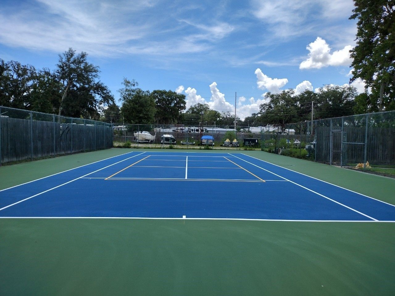 Large Sealed Court — Jacksonville, FL — Pro Sealed Asphalt Inc.