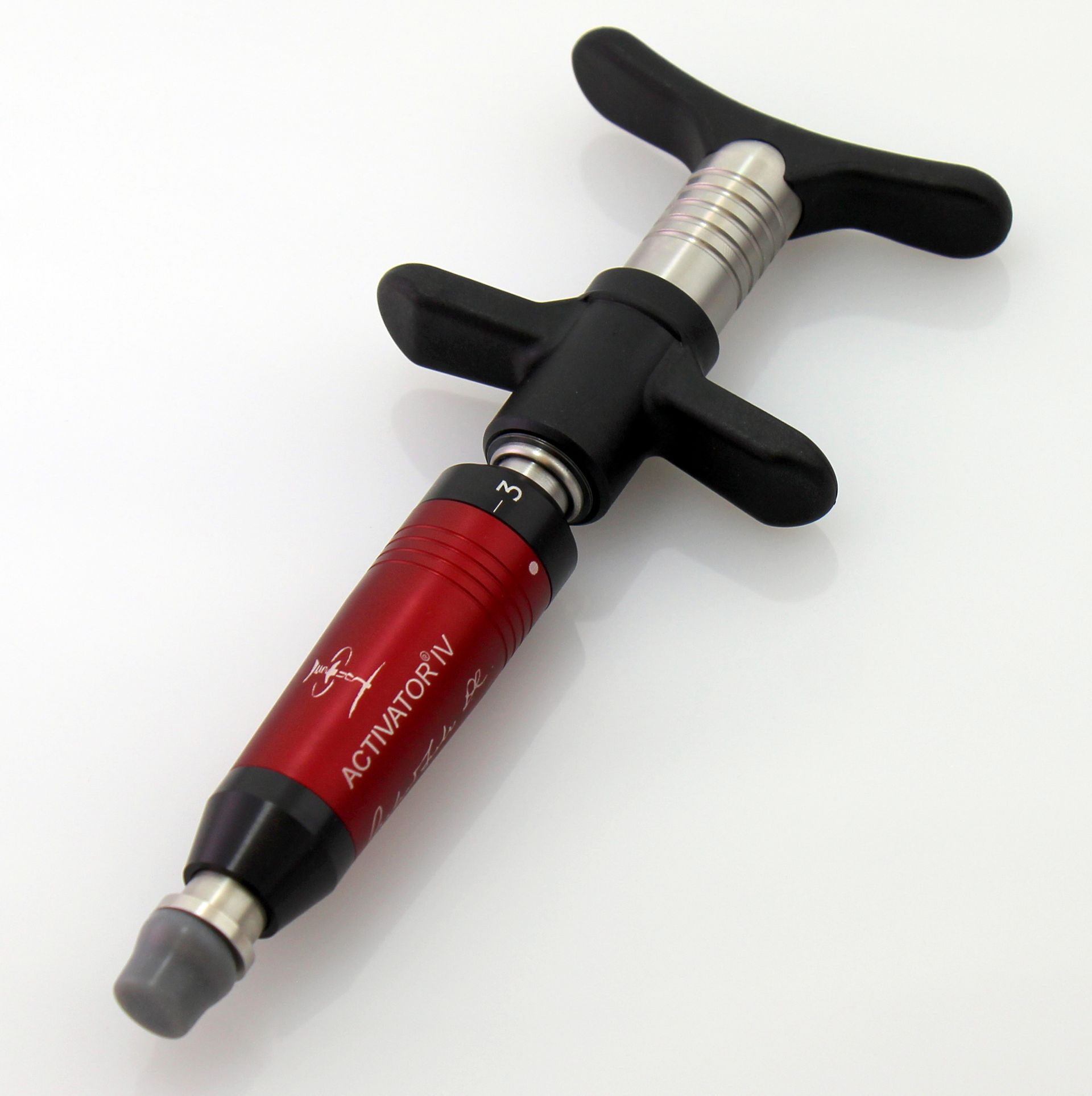 The Activator Instrument used in no-crack, gentle Chiropractic adjustments