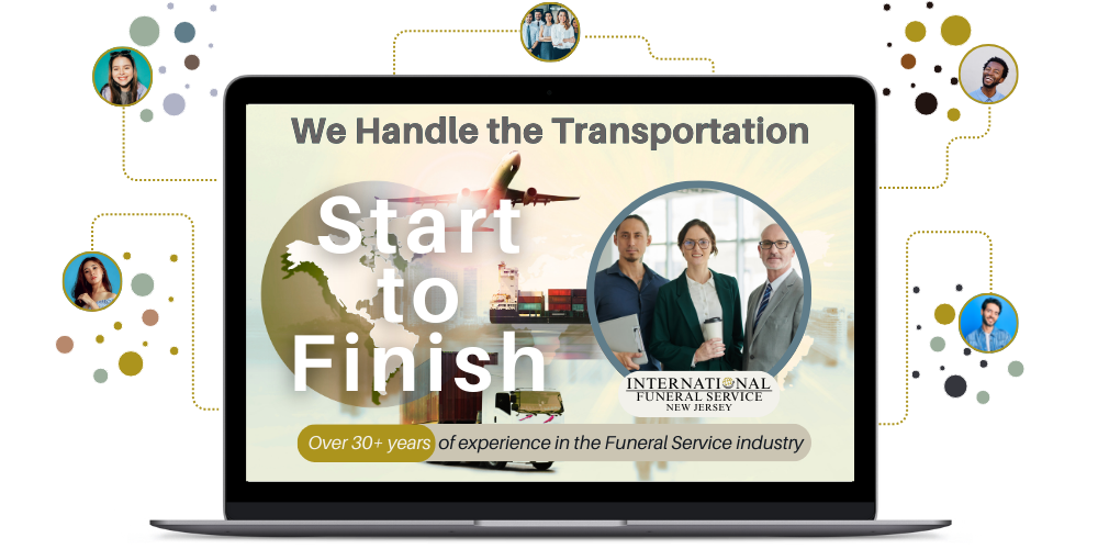 Professional international funeral services & transportation representing state-to-state mortuary shipping in New Jersey.