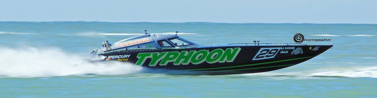 Typhoon Offshore Racing Team  - 4th Place in 2018 OPA World Championship in Super Vee Lite Class - Photo by Q-Photography