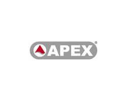 The apex logo is on a white background.