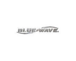 The blue wave logo is on a white background.