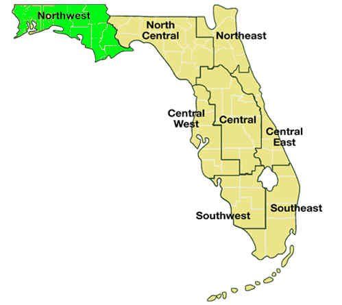 Northwest Florida Map