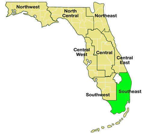 Southeast Florida Map