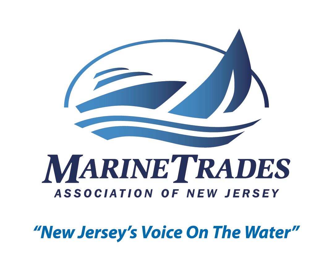 Marine Trades Association of New Jersey logo Marine Trades Association of New Jersey logo: a stylized boat in blue with text “Marine Trades Association of New Jersey” and tagline.