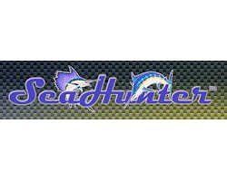The seahunter logo is on a green and purple background.